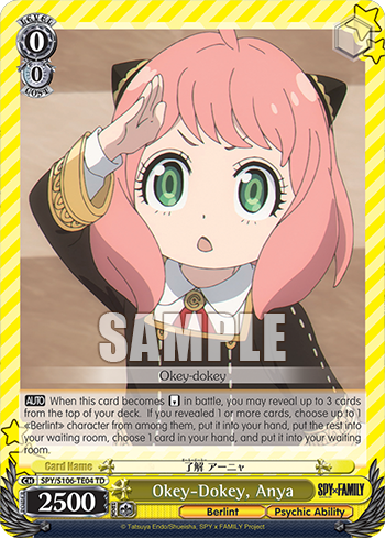 (TD) 0/0 Anya (Berlint City/Supernatural Power)