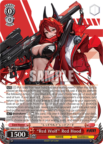 (SR) 0/0 Red Hood (NIKKE/Goddess)