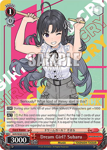 (N) 1/0 Subaru (Music/Togenashi Togeari)