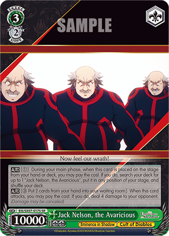 (SR) Jack Nelson, the Avaricious (Eminence in Shadow/Cult of Diablos)