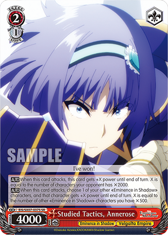 (SR) Studied Tactics, Annerose (Eminence in Shadow/Velgalta Empire)