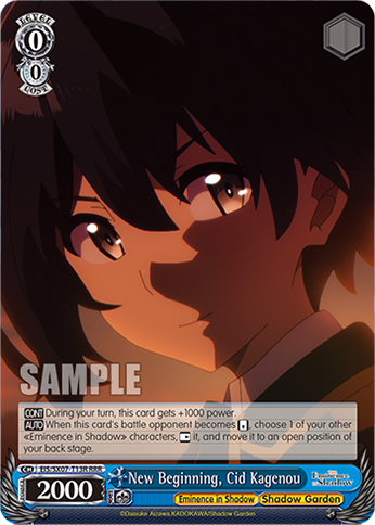 (RRR) New Beginning, Cid Kagenou (Eminence in Shadow/Shadow Garden)