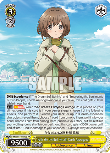 (RR) 3/2 Kaede (Adolescence/Animal)