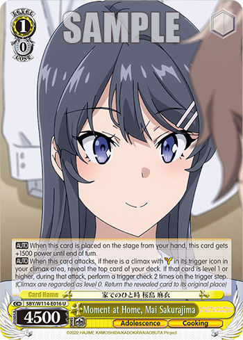 (U) 1/0 Mai (Adolescence/Cooking)