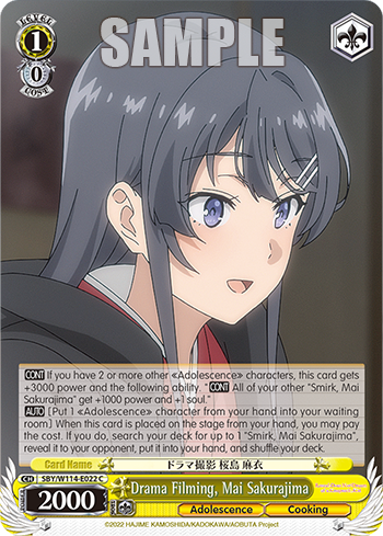 (C) 1/0 Mai (Adolescence/Cooking)