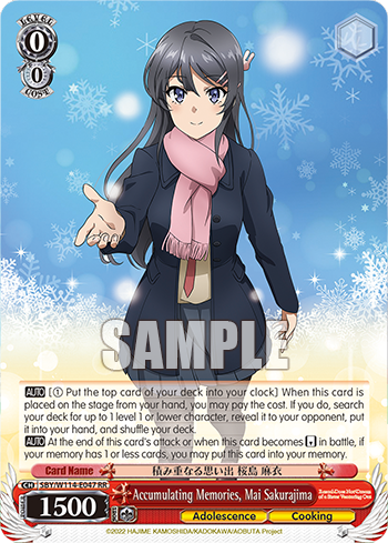 (RR) 0/0 Mai (Adolescence/Cooking)