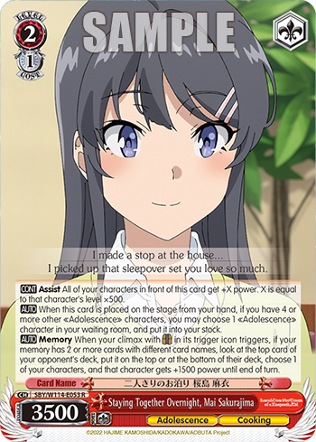 (R) 2/1 Mai (Adolescence/Cooking)