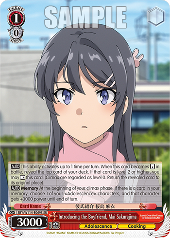 (SR) 1/0 Mai (Adolescence/Cooking)