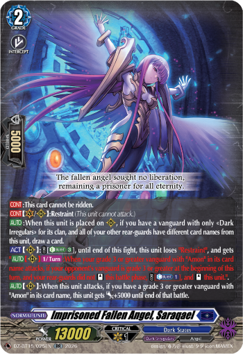 Imprisoned Fallen Angel, Saraqael