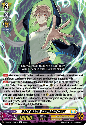 Dark Mage, Badhabh Caar