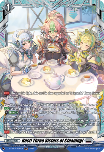 Break! Three Sisters of Cleaning!