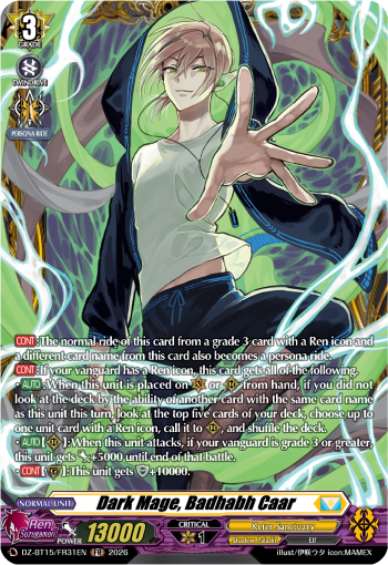 Dark Mage, Badhabh Caar