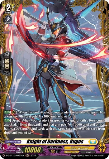 Knight of Darkness, Rugos