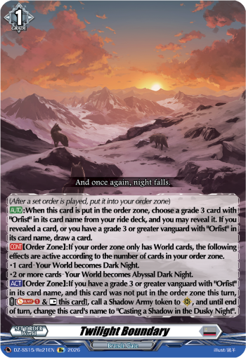 Twilight Boundary