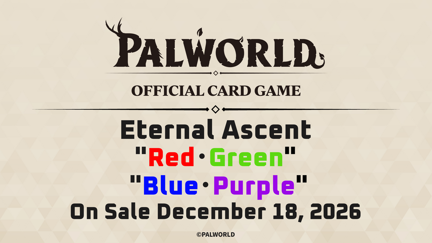 [Pre-Order] EN Palworld Official Card Game (Eternal Ascent - Trial Decks)