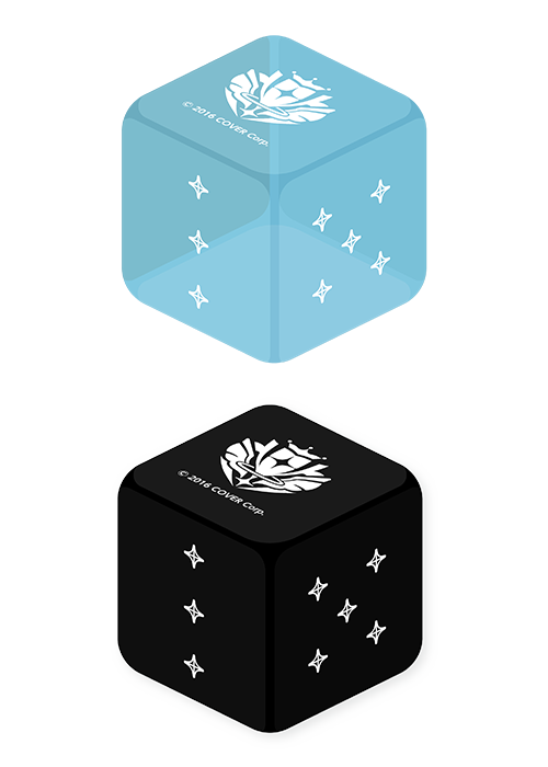 Official Dice Light Blue & Black (Set of 2)