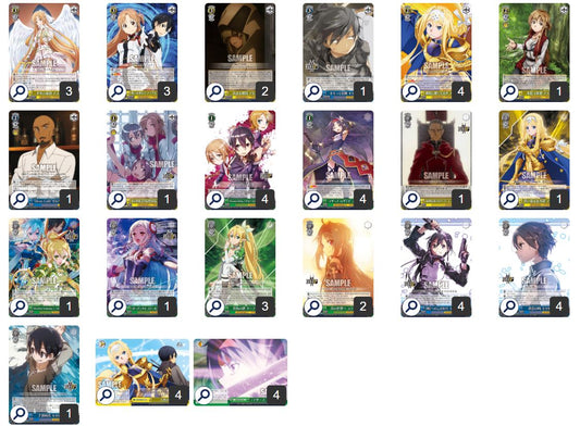 [Weiss Schwarz] JP 4 Gold Bar / 4 Choice Sword Art Online Deck