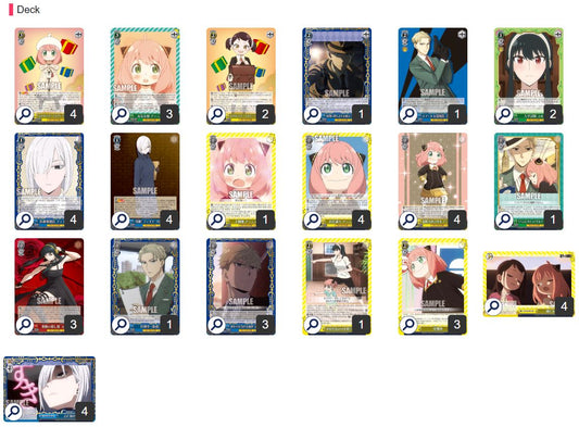 [Weiss Schwarz] JP 4 Pants / 4 Choice Spy X Family Deck