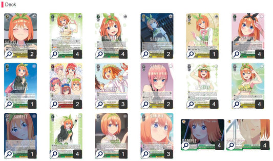 [Weiss Schwarz] EN 8 Gold bar Yotsuba Deck