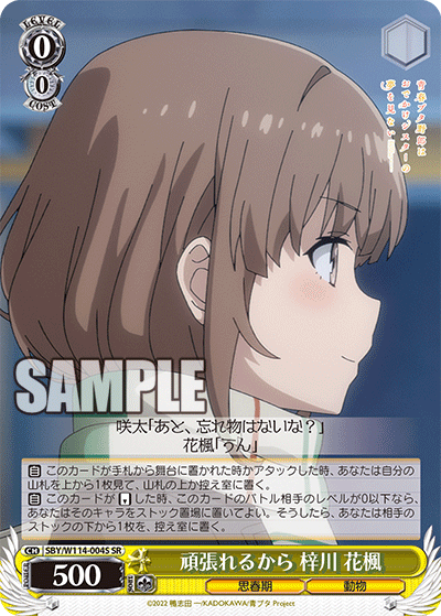 (SR) 0/0 Kaede (Adolescence/Animal)