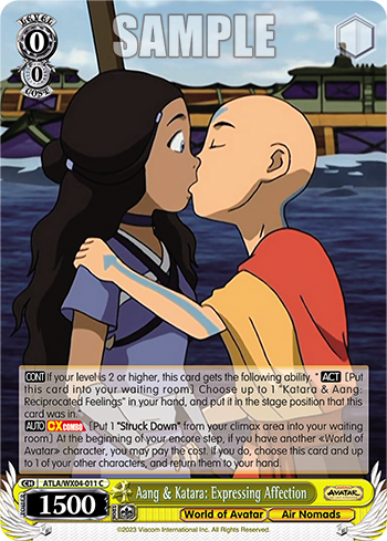 (C) Aang & Katara: Expressing Affection