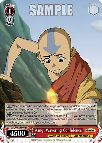 (C) Aang: Wavering Confidence