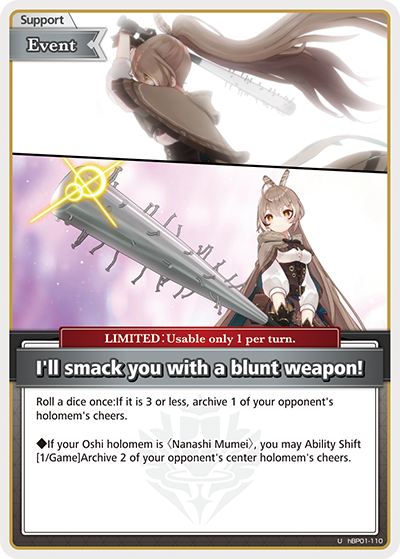[U] Club 'em into nothingness!