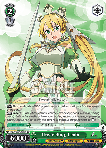 (SR) 2/1 Leafa (Anniversary/Fluctlight/Goddess)