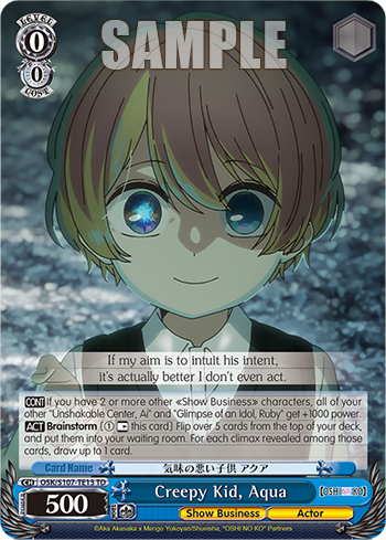 (TD) 0/0 Aqua (Showbiz/Idol)