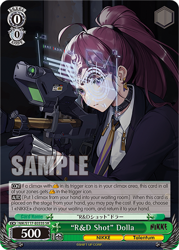 (SR) 0/0 Dolla (NIKKE/Talentum)