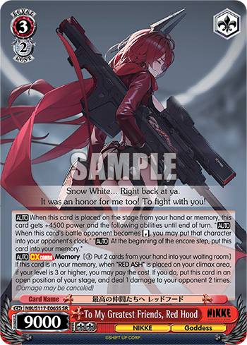 (SR) 3/2 Red Hood (NIKKE/Goddess)