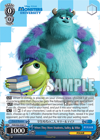 (C) 0/0 Mike & Sully (PIXAR)