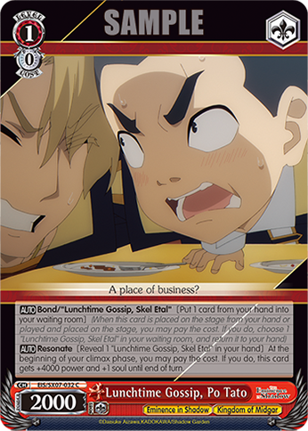 (C) Lunchtime Gossip, Po Tato (Eminence in Shadow/Kingdom of Midgar)