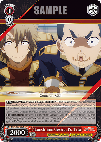 (SR) Lunchtime Gossip, Po Tato (Eminence in Shadow/Kingdom of Midgar)