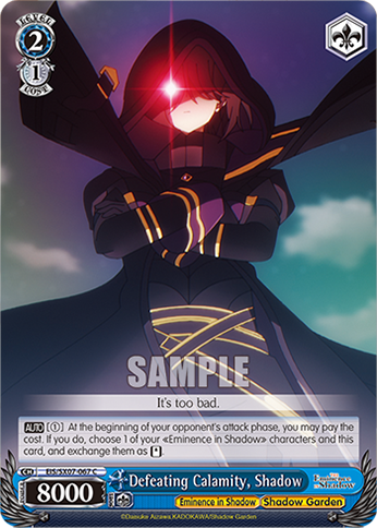 (C) Defeating Calamity, Shadow (Eminence in Shadow/Shadow Garden)