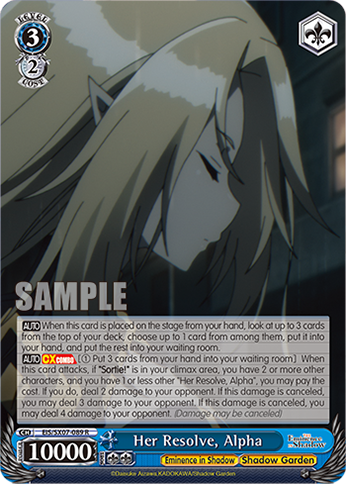 (R) Her Resolve, Alpha (Eminence in Shadow/Shadow Garden)