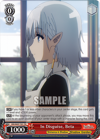 (TD) In Disguise, Beta (Eminence in Shadow/Shadow Garden)