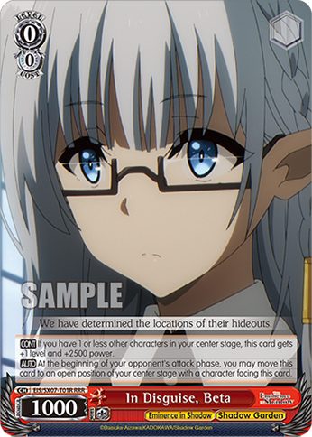 (RRR) In Disguise, Beta (Eminence in Shadow/Shadow Garden)