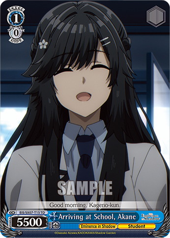 (TD) Arriving at School, Akane (Eminence in Shadow/Student)