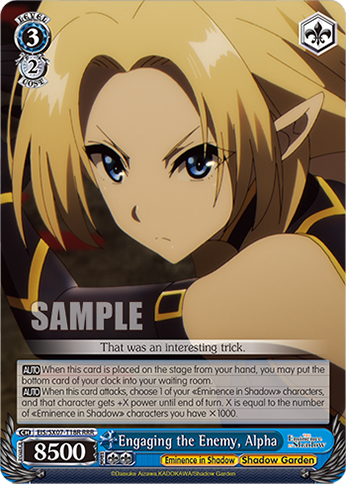 (RRR) Engaging the Enemy, Alpha (Eminence in Shadow/Shadow Garden)