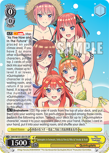 (SR) 0/0 Ichika & Nino & Miku & Yotsuba & Itsuki (Quintuplets)