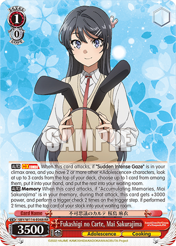 (RR) 1/0 Mai (Adolescence/Cooking)