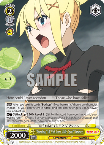 (U) “Standing Tall With Arms Wide Open” Darkness