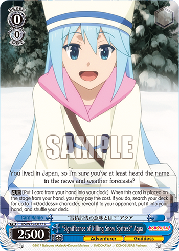 (R) “Significance of Killing Snow Sprites?” Aqua