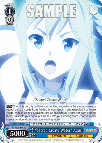 (U) “Sacred Create Water” Aqua
