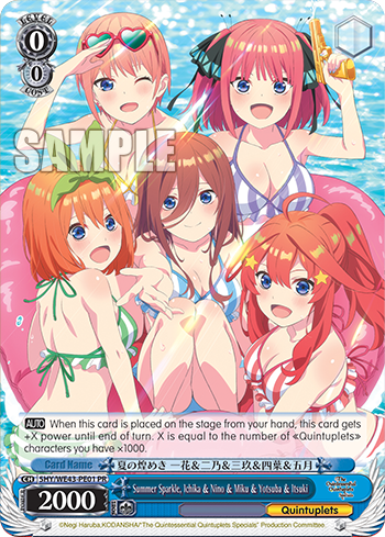 (PR) 0/0 Summer Sparkle, Ichika & Nino & Miku & Yotsuba & Itsuki