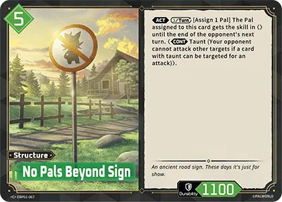 [C] No Pals Beyond Sign