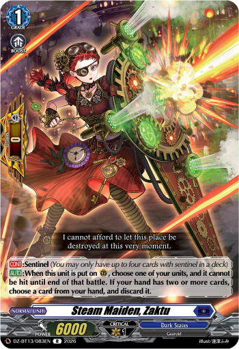 Steam Maiden, Zakutu