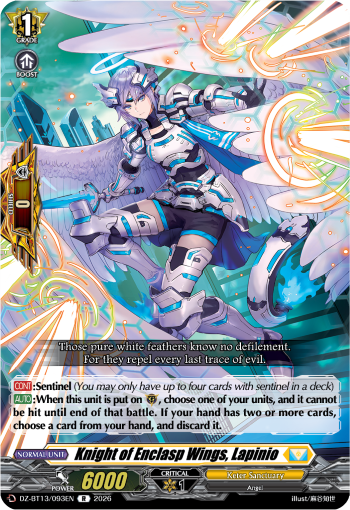 Knight of Winged Embrace, Rapinio