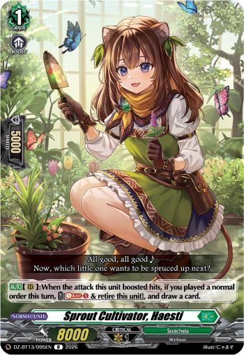 Nurturer of Fresh Shoots, Hasty